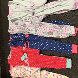 3T Carter’s and the children’s place one piece pjs